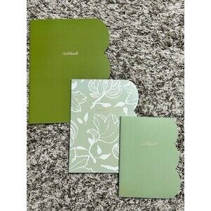 3pc Cute Green Notebook Set